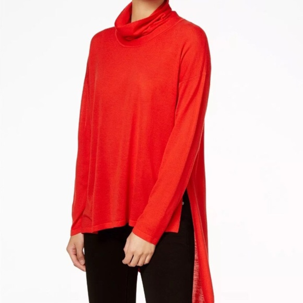 NWT Eileen Fisher Asymmetrical Turtleneck Sweater